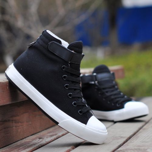 baskets homme jeunesse, 18-40 ans, pour printemps - simple semelle caoutchouc Ref 958952