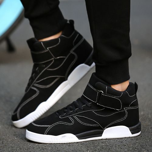 baskets homme jeunesse, 18-40 ans, pour hiver - loisir semelle caoutchouc Ref 959267
