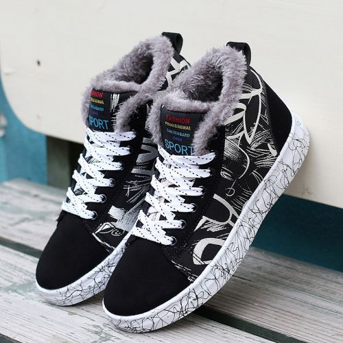 baskets homme jeunesse, 18-40 ans, pour hiver - semelle caoutchouc Ref 959628