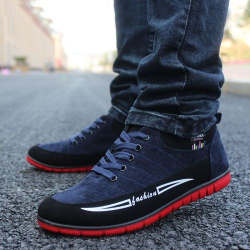 baskets homme jeunesse, 18-40 ans, pour printemps - loisir semelle caoutchouc Ref 960795