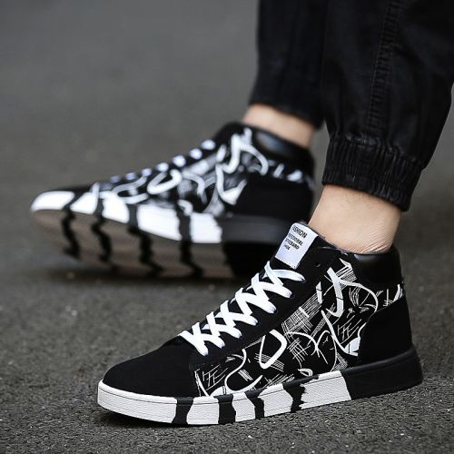 baskets homme jeunesse, 18-40 ans, pour hiver - tendance des jeunes semelle caoutchouc Ref 961277