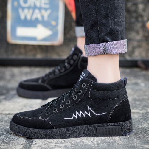 baskets homme jeunesse, 18-40 ans, pour hiver - tendance des jeunes semelle caoutchouc Ref 961528