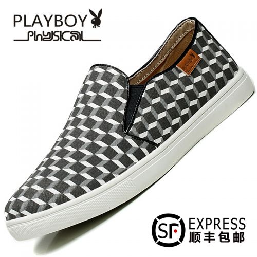 baskets homme jeunesse, 18-40 ans, PLAYBOY pour printemps - loisir semelle caoutchouc Ref 961876