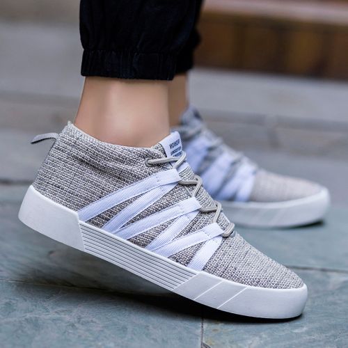 baskets homme jeunesse, 18-40 ans, pour printemps - tendance des jeunes semelle caoutchouc Ref 962743
