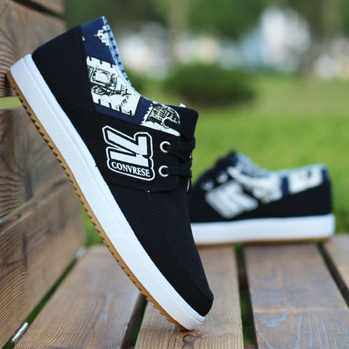 baskets homme jeunesse, 18-40 ans, pour printemps - tendance des jeunes semelle caoutchouc Ref 963864