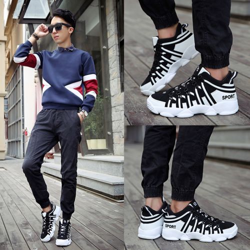 baskets homme jeunesse, 18-40 ans, pour printemps - semelle caoutchouc Ref 963928