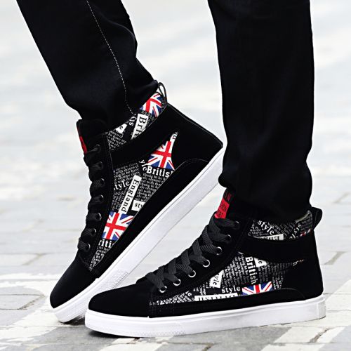 baskets homme jeunesse, 18-40 ans, pour hiver - tendance des jeunes semelle caoutchouc Ref 965239