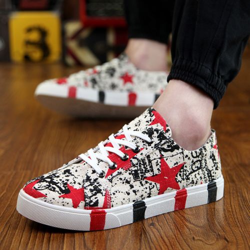 baskets homme jeunesse, 18-40 ans, pour printemps - tendance des jeunes semelle caoutchouc Ref 965315