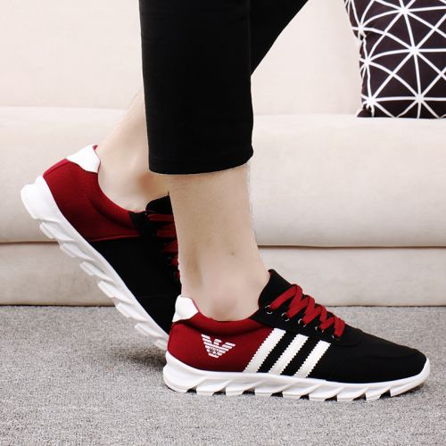 baskets homme jeunesse, 18-40 ans, pour printemps - tendance des jeunes semelle caoutchouc Ref 968051