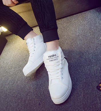 baskets homme pour hiver - tendance des jeunes semelle caoutchouc Ref 972026