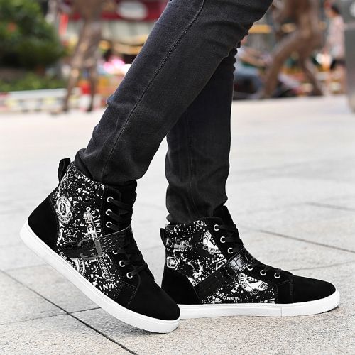 baskets homme pour printemps - tendance des jeunes semelle caoutchouc Ref 973196