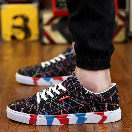 baskets homme jeunesse, 18-40 ans, pour printemps - tendance des jeunes semelle caoutchouc Ref 975608
