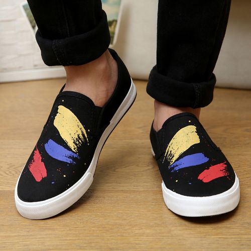baskets homme jeunesse, 18-40 ans, pour printemps - tendance des jeunes semelle caoutchouc Ref 975774