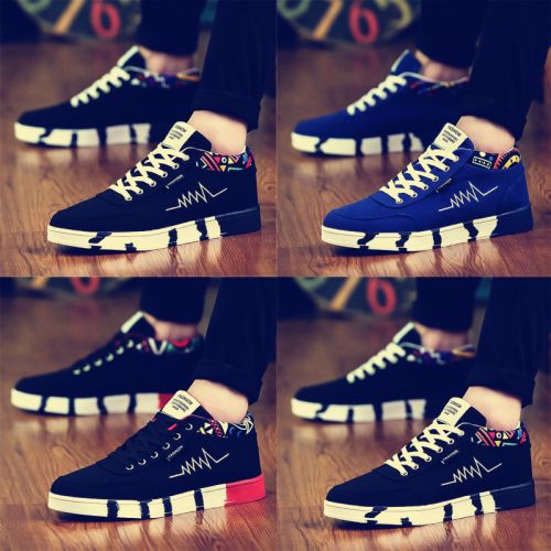 baskets homme jeunesse, 18-40 ans, pour printemps - tendance des jeunes semelle caoutchouc Ref 976259