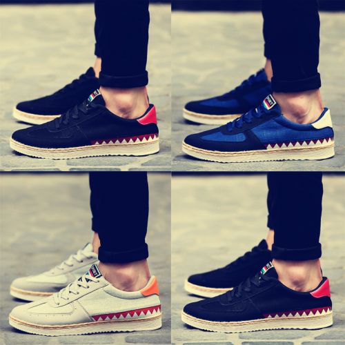 baskets homme jeunesse, 18-40 ans, pour printemps - tendance des jeunes semelle caoutchouc Ref 976305