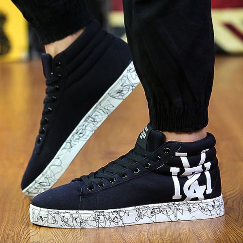 baskets homme jeunesse, 18-40 ans, pour printemps - tendance des jeunes semelle caoutchouc Ref 976580