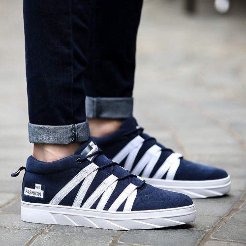 baskets homme jeunesse, 18-40 ans, pour printemps - tendance des jeunes semelle caoutchouc Ref 976589