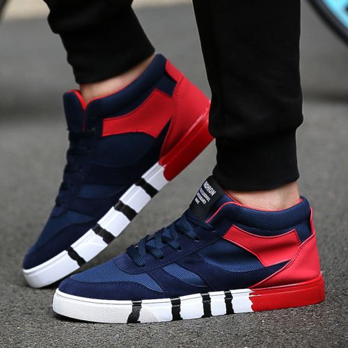 baskets homme jeunesse, 18-40 ans, pour printemps - tendance des jeunes semelle caoutchouc Ref 976663
