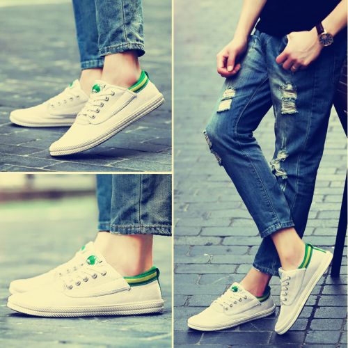baskets homme jeunesse, 18-40 ans, pour été - tendance des jeunes semelle caoutchouc Ref 976689