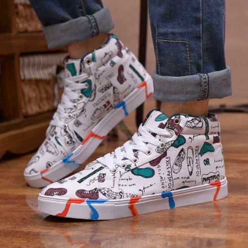 baskets homme jeunesse, 18-40 ans, pour printemps - semelle caoutchouc Ref 978089
