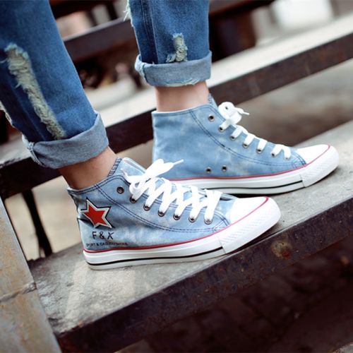 baskets homme jeunesse, 18-40 ans, pour printemps - simple semelle caoutchouc Ref 978771