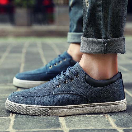 baskets homme jeunesse, 18-40 ans, pour printemps - tendance des jeunes semelle caoutchouc Ref 980582