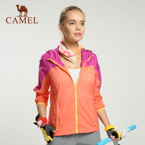 coupe vent sport femme CAMEL en nylon - Ref 492554