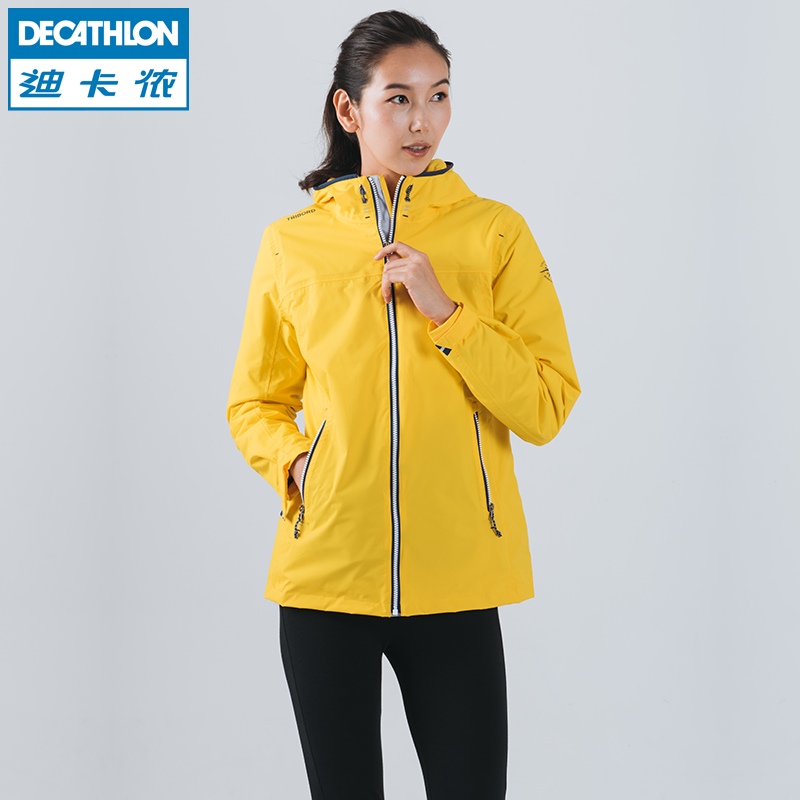 imperméable sport femme DECATHLON en nylon - Ref 498448