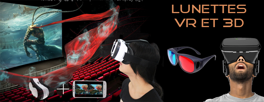 Catégorie Lunettes VR et 3D